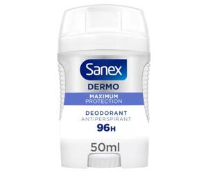 Sanex Maximum Protection 96hr Antiperspirant Deodorant Stick 50g