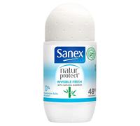 Sanex NaturProtect Invisible Fresh 48h Deodorant Roll On with Natural Bamboo Deodorant, 50ml