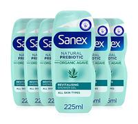 Sanex Organic Agave Revitalising Shower Gel 225ml | shower gel for men and women | natural prebiotic from organic agave | 12 hour hydration | supports natural skin balance | 92% natural origin*