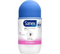 Sanex pH Balance Invisible Dermo, Men or Women Deodorant, Roll-On Deodorant, 50 ml