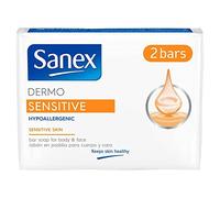 Sanex Sensitive Skin Bar Soap 90g 2 Pack - Hand Soap - Specifically developed for Sensitive Skin on the Face and Body