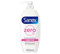 Sanex - Shower Gel Pump Zero Sensitive Pump - For Sensitive Skin - Soap Free - 700ml