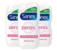Sanex Shower Gel Zero% for Sensitive Skin 415ml - Pack of 3