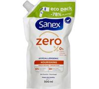 SANEX - Shower Gel Zero % Nourishing - All Skin Types - Eco Refill Shower Gel - 500ml