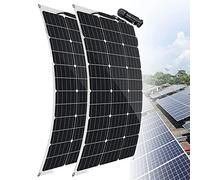 SANFAG Monocrystalline Solar Panels 350W 700W, Solar Panel Mono Outdoor Solar Power Bank, Flexible High-Efficiency Module Pv Power Charger 18V with Controller,2x350W