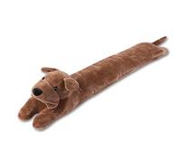 SANFERGE 34 Inch 2.8LB Heavy Duty Under Door Draft Stopper, Decorative Soundproof Door Draft Blocker, Energy Saving Draft Guard,Coffee Dog