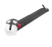 SANFERGE 36 Inch 3LB Heavy Duty Under Door Draft Stopper, Decorative Soundproof Door Draft Blocker, Energy Saving Draft Guard, Gray Dog