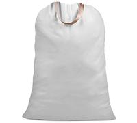 SANFERGE Cotton Canvas Laundry Bag with Handles & Drawstring Straps, Heavy Duty Extra Large Laundry Bags for Laundromat and Household, Washable Travel Dirty Clothes Bag Hamper Liner, 25.5 x 34 Inch,