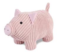 SANFERGE Cute Decorative Door Stopper for Home and Office Floor Door Stops, Fabric Animal Weighted Heavy Wall Protectors, Pink Pig