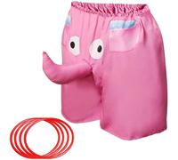 Sanfly 1pc Funny Elephant Nose Pajama Pants Big Ferrule Tricks Novelty Shorts Animal Themed Ring Toss Huge Nose Animal Shorts for Party Games and Pranks Interactive