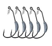 Sanfly 5pcs Weighted-swimbait-hooks-jig-with-twistlock-soft Plastic Worm Fishing Hooks 7g
