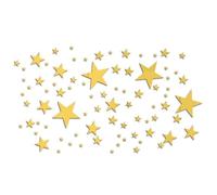 Sanfly Acrylic Wall Sticker 82pcs 3d Star Mirrored Decals Diy Bedroom Living Room Background Wall Home Decoration Wallpaper