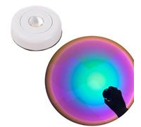 Sanfly Battery Powered Touch Led Cabinet Lights Stick on Wall Sunset Lamp for Kitchen Bedroom Closet Cupboard Night Light Decoration