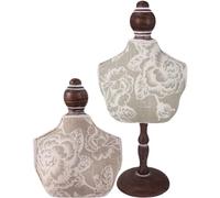 Sanfly Bust Necklace Stand Freestanding Pendant Chain Chokers Lockets Holder Bust Jewellery Mannequin Rack for Boutiques Exhibition