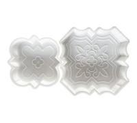 Sanfly Cement Brick Molds 2pcs Cement Stepping Stone Molds for Beautiful Concrete Paving Stones in Your Yard and Garden