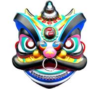Sanfly Chinese Dragon Masks Oriental Mask 3d Full Face Dancing Head Masks Animal Head Mask for Masquerade Party
