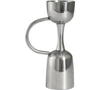 Sanfly Cocktail Jigger Double Side Stainless Steel Jigger with Handle 25ml 50ml Measuring Cup Tools with Scale Line Bar Accessories