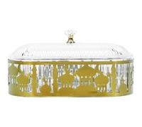 Sanfly Eid -fitr Candy Tray Middle Eastern Ramadan Dessert Tray with Lid Eid Dining Table Tray for Muslim Party Acrylic Candy Storage Box