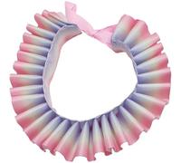 Sanfly Elizabethan Fake Collar Women Victorian Renaissance Neck Ruffle Collar Vintage Organza Neck Ruff Clown Cosplay Choker for Halloween Party Fancy Dress
