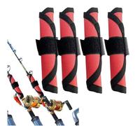 Sanfly Fishing Lure Covers 4pcs Fishing Hook Cover Fish Lure Shield Bait Storage Protector Fishing Bait Wraps for Fishing Rod