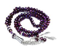 Sanfly Muslim Prayer Rosary Beads Islam Prayer Dhikr Misbaha Tasbih Beads Necklace Islamic Eid Ramadan Gift