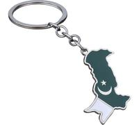 Sanfly Pakistan Flag Map Keychain Pakistan National Flag Map Keyring Key Chains Bag Pendant Keychain Pakistani Souvenir Gift for Men Women