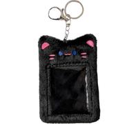 Sanfly Photocard Holder Plush Korea Idol Photocard Protector Case with Keychain Credit Id Bank Card Badge Holder Pendant Keychain