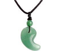 Sanfly Pure Natural Crystal Pendant Lovers Magatama Pendant Tai Yin and Yang Fish Buckle Crescent Spike Pendant