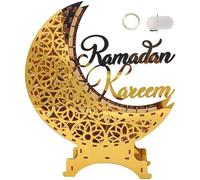 Sanfly Ramadan Decoration Lights Mubarak Islam Led Night Light Ornament Acrylic Lights Decoration Decorative Table Lamp Eid Mubarak Decor