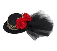 Sanfly Steampunk Hat Mini Hat Vintage Cap Small Headwear Gothic Hat Halloween Edwardian Fancy Party Headdress Accessory
