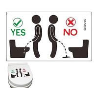 Sanfly Toilet Sticker Emblems Wall Stickers Keep the Toilet Clean Sign Bathroom Decal Wall Decals Decorative Sticker