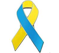 Sanfly Ukraine Awareness Lapel Pin Ukraine Ribbon Brooch Ukraine Flag Lapel Pins Hope Pins Jewelry Pins for Decoration