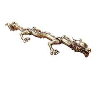 Sanfly Vintage Copper Chinese Dragon Statue Small Ornaments Brass Animal Miniature Figurines Desk Decor