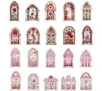 Sanfly Vintage Scrapbook Sticker 20pcs/2sets Pet Self Adhesive Stickers Diy Retro Journaling Supplies Diy Scrapbooking Journaling Aesthetic Stickers