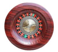Sanfly Wooden Roulette Wheel 12 Inch Digital Dial Russian Roulette Board Game Lottery Turntable Adult Entertainment Roulette Wheel