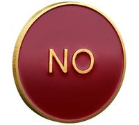 Sanfly Yes/no Commemorative Lacquered Metal Badge Copper Coin Challenge Coin for Decision-making Divination Game Coin