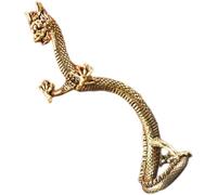 Sanfly Zodiac Dragon Statue Brass Loong Crafts Ornaments Standing Dragon Figurines Decoration Feng Shui Ornament Table Decoration