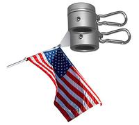 Sanfoelek 2PCS 1.25inch Flag Pole Rings Aluminum Alloy 360 Degree Rotating Flagpole Flag Mounting Rings Rotating Flag Pole Mounting Ring Clip