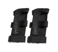 Sanfoelek Car Roll Bar Paracord Grab Handles Grip Handles with 3 Ss Replacement for Wrangler 2 Pack