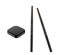 Sanfoelek Electronic Drumsticks Air Drum Stick 16D Speaker DSP Level Sound Card Low Delay Portable Electric Rhythm Drum Sticks for Beginners Adults Professional Drummer Student