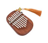 Sanfoelek Kalimba Mini Thumb Piano 8 Keys Portable Musical Instrument Kalimba Thumb Piano with Tune Hammer for Adult Beginners Interesting Party Travel Thumb Piano Instrument