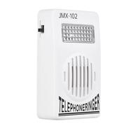 Sanfoelek Loud Telephone Ringer 70db Amplifier Ringing Help Strobe Light Bell with Flash Light Suitable for Landline Phone 6P2C Connector Type Wall-mounted Battery-