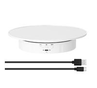 Sanfoelek360 Degree Electric Rotating Turntable Display Stand for Video Photography Props Speed Adjustable Display Turntable