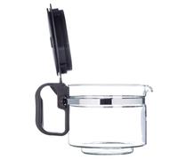 Sanfor - Universal Large Coffee Maker Jug | American Coffee Maker or Electric Drip Pot | Base Container 85 mm, Capacity 1 Liter | Leakproof Lid Height Adjustable 1.5-14.5 cm | Glass Cup