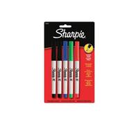 Sanford 450259 Sharpie Ultra Fine Point Permanent Markers 5-Pkg-Red Blue Green 2 Black