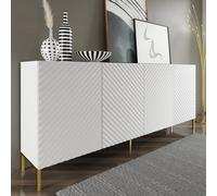 sanford wooden sideboard large with 4 doors in white