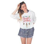 Sanfran - All The Jingle Ladies Christmas Top Fashion Xmas Dancing Single Jumper Sweater