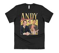 Sanfran Clothing Andy Bernard Homage Top Funny The US Office Legend Icon Michael Scott T-Shirt Large/Black