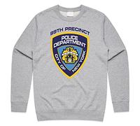 Sanfran Clothing B99 Badge Top Funny Brooklyn Nine Show Retro Jake Peralta Captain Holt Gift Jumper Sweater XXL/Light Grey