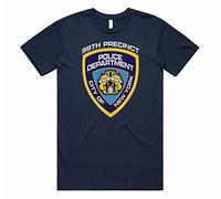 Sanfran Clothing B99 Badge Top Funny Brooklyn Nine Show Retro Jake Peralta Captain Holt Gift T-Shirt Medium/Navy Blue